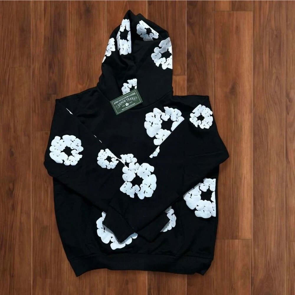 Black denim tears hoodie